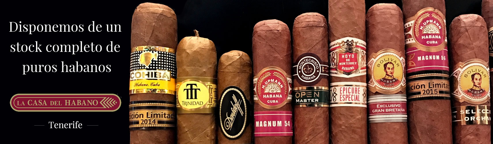 Disponemos de un stock completo de puros habanos