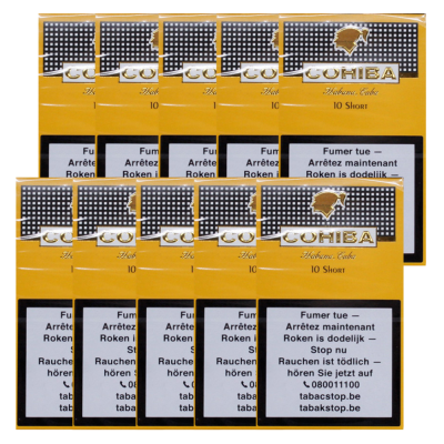 Cohiba Shorts Cigars - 10 x Pack of 10 (100) Bundle Deal