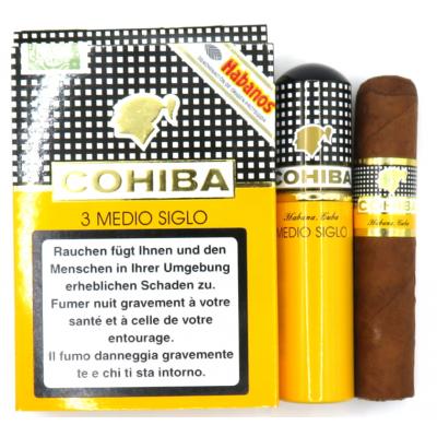 Cohiba Medio Siglo Tubed Cigar - Pack of 3
