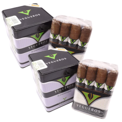 Vegueros Entretiempos Cigar - 2 x Tin of 16 (32) Bundle Deal