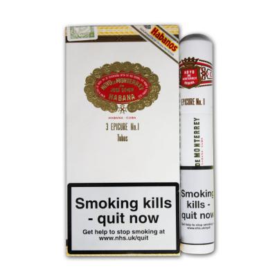Hoyo de Monterrey Epicure No. 1 Tubed Cigar - Pack of 3