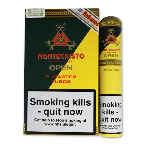 Montecristo Open Master Tubed Cigar - Pack of 3