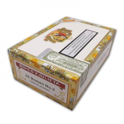 Romeo y Julieta No. 3 Tubed Cigar - Box of 25